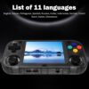XU Mini M Retro Game Console, 2.8" IPS Screen, 128GB Card, Linux System, TV Output, 2600mAh Battery - Black