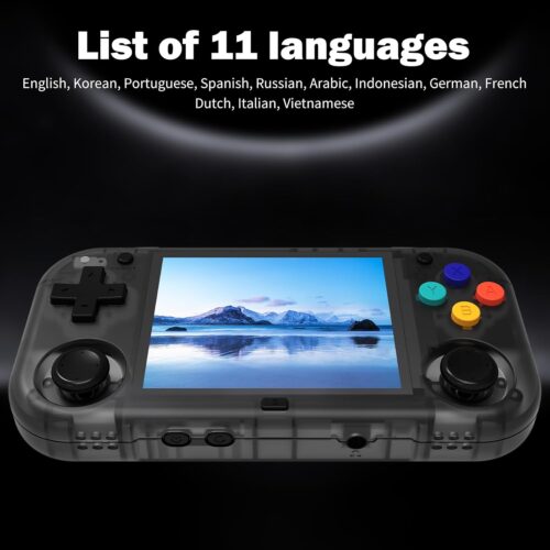 XU Mini M Retro Game Console, 2.8" IPS Screen, 128GB Card, Linux System, TV Output, 2600mAh Battery - Black