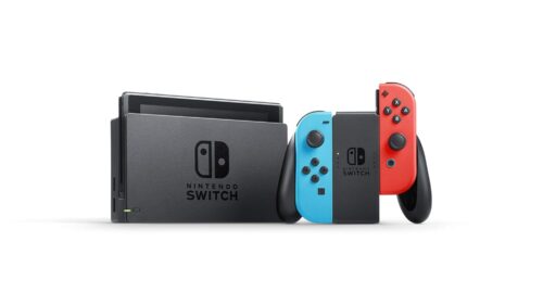 Nintendo Switch with Neon Joy-Con