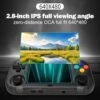 XU Mini M Retro Game Console, 2.8" IPS Screen, 128GB Card, Linux System, TV Output, 2600mAh Battery - Black