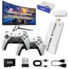 2024 Retro Game Console Stick with 4K HDMI, 19 Emulators, 20000+ Games & Dual Wireless Controllers