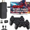 Wireless Retro Game Console Stick, 4K Plug & Play TV Video Game Stick