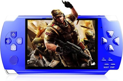 Handheld Game Console with 1200 Games, 4.3’’ HD Screen, Dual Joystick, TV Output (Blue)