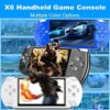 Handheld Game Console with 1200 Games, 4.3’’ HD Screen, Dual Joystick, TV Output (Blue)