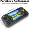 XU Mini M Retro Game Console, 2.8" IPS Screen, 128GB Card, Linux System, TV Output, 2600mAh Battery - Black