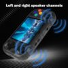 XU Mini M Retro Game Console, 2.8" IPS Screen, 128GB Card, Linux System, TV Output, 2600mAh Battery - Black