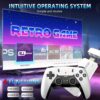 2024 Retro Game Console Stick with 4K HDMI, 19 Emulators, 20000+ Games & Dual Wireless Controllers
