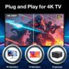 Wireless Retro Game Console Stick, 4K Plug & Play TV Video Game Stick